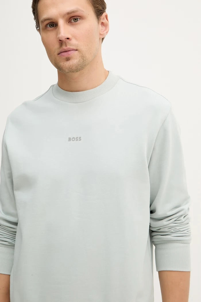 Pamuklu sweatshirt BOSS Orange WeSmallcrew