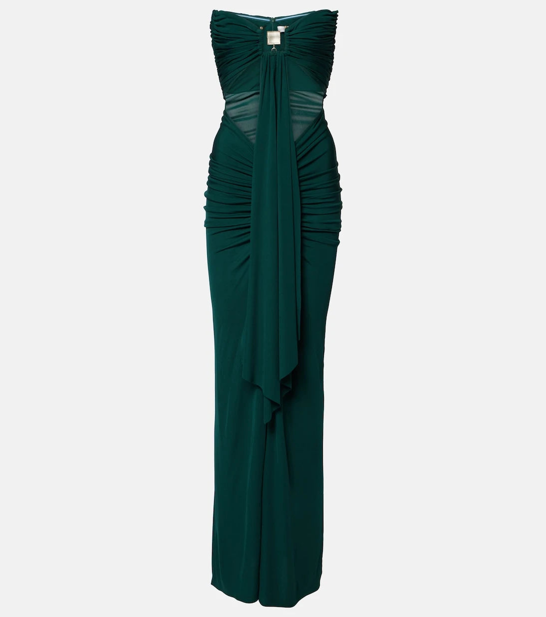 Christopher Esber - Bezel Quartz cutout strapless jersey gown