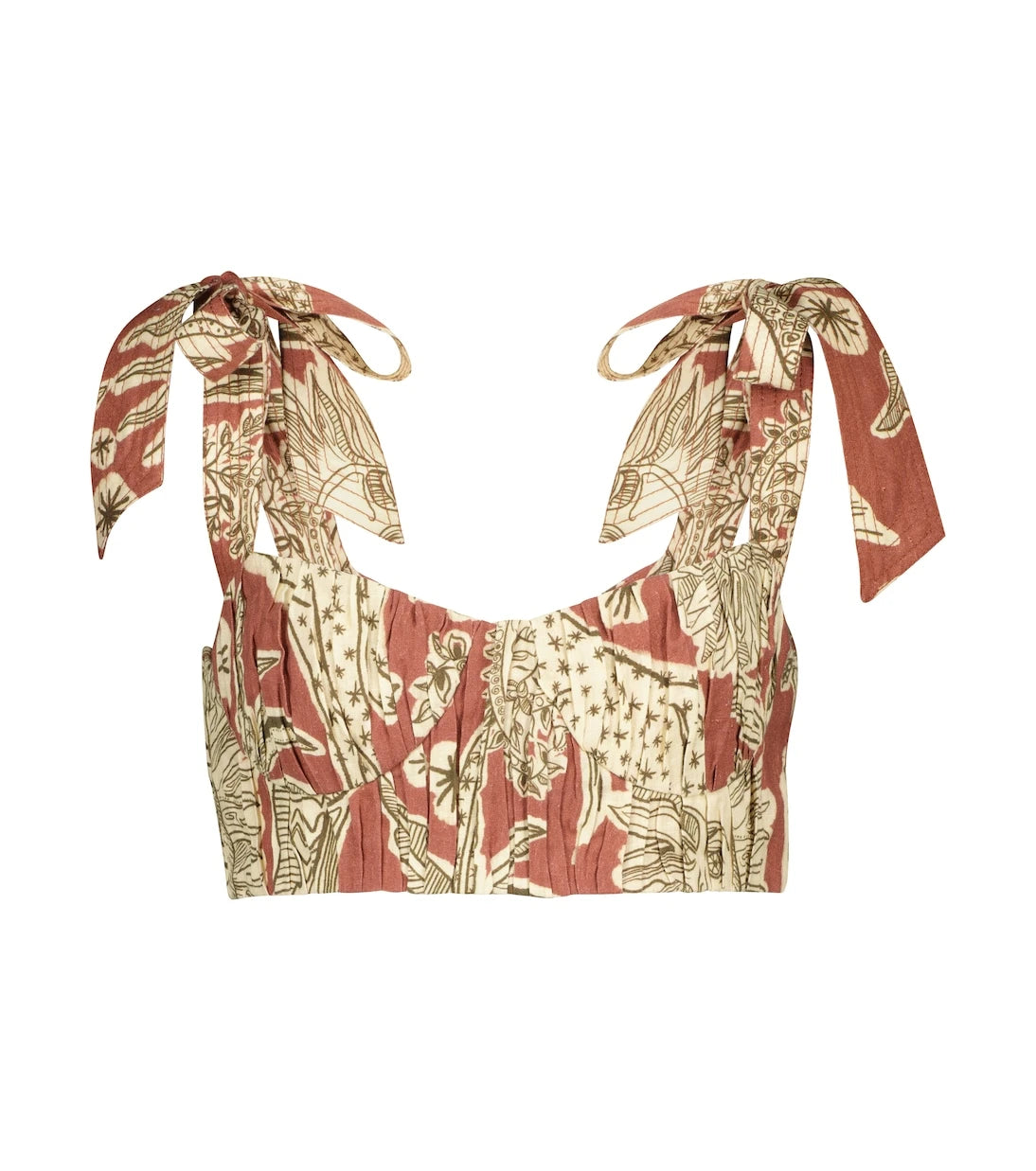 Johanna Ortiz - Sunset Riders printed linen top