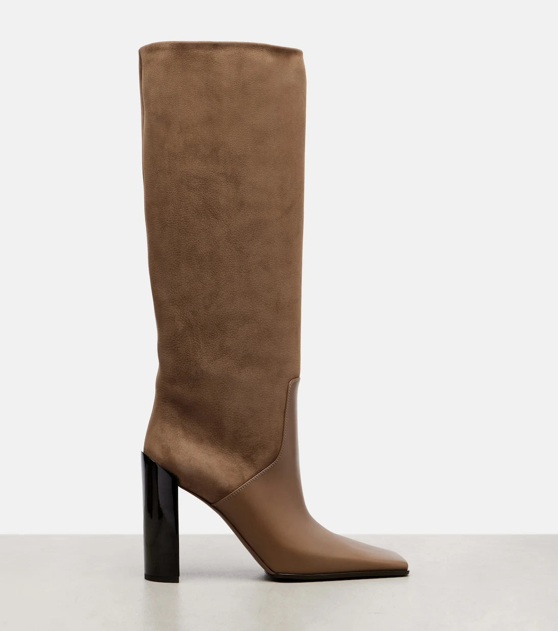 Alaïa - Leather knee-high boots