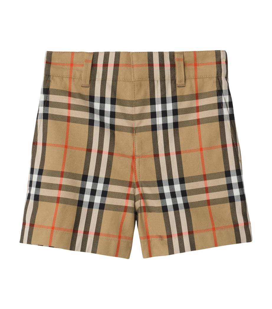 Burberry Kids Cotton Check Shorts (6-36 Months)
