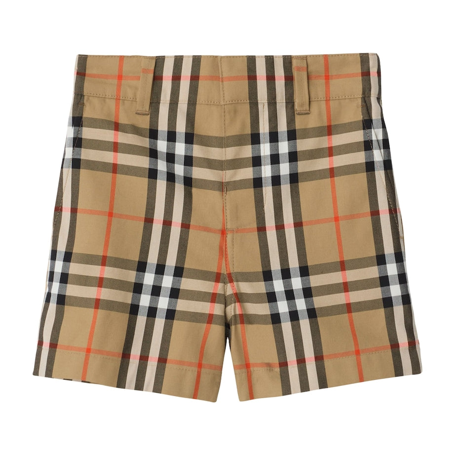Burberry Kids Cotton Check Shorts (6-36 Months)