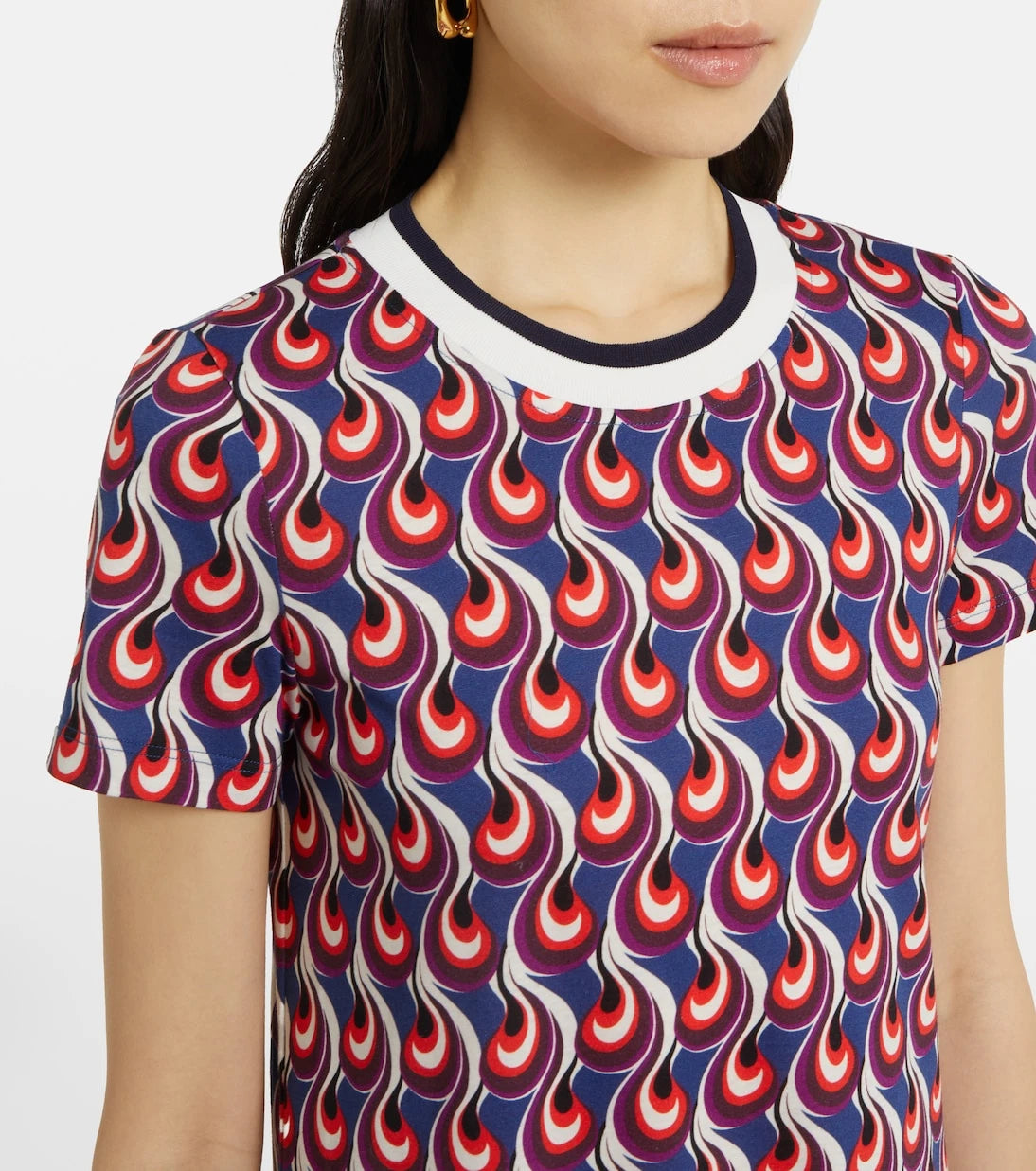 La DoubleJ - Swing Sporty printed jersey midi dress