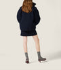 Blue Fleece Cropped Jacket