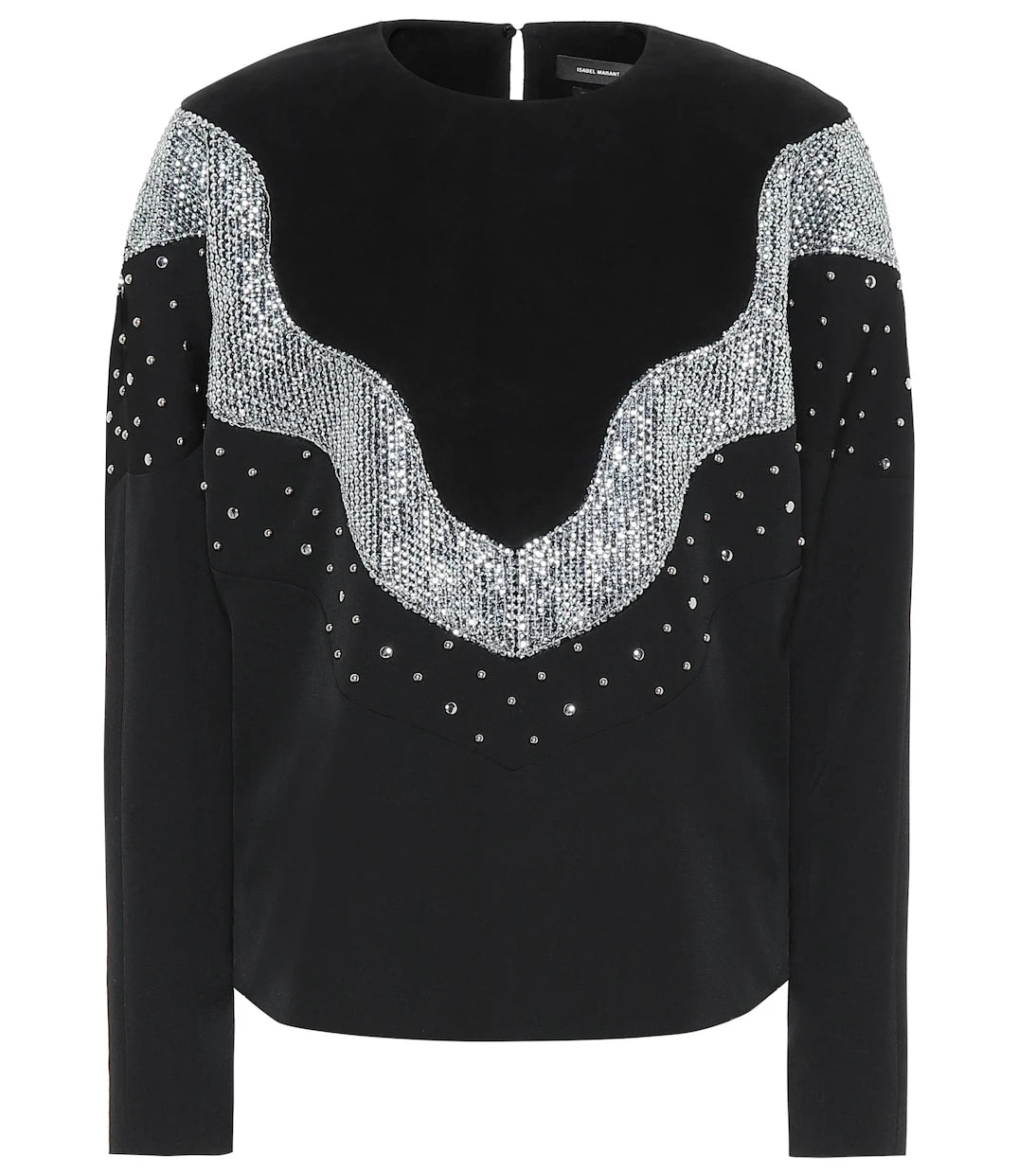 Isabel Marant - Valia embellished wool top