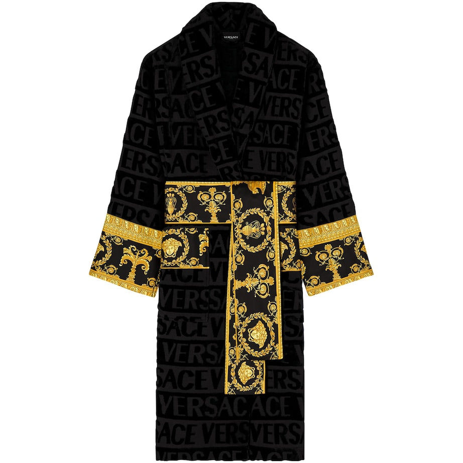 Versace Cotton Baroque Robe