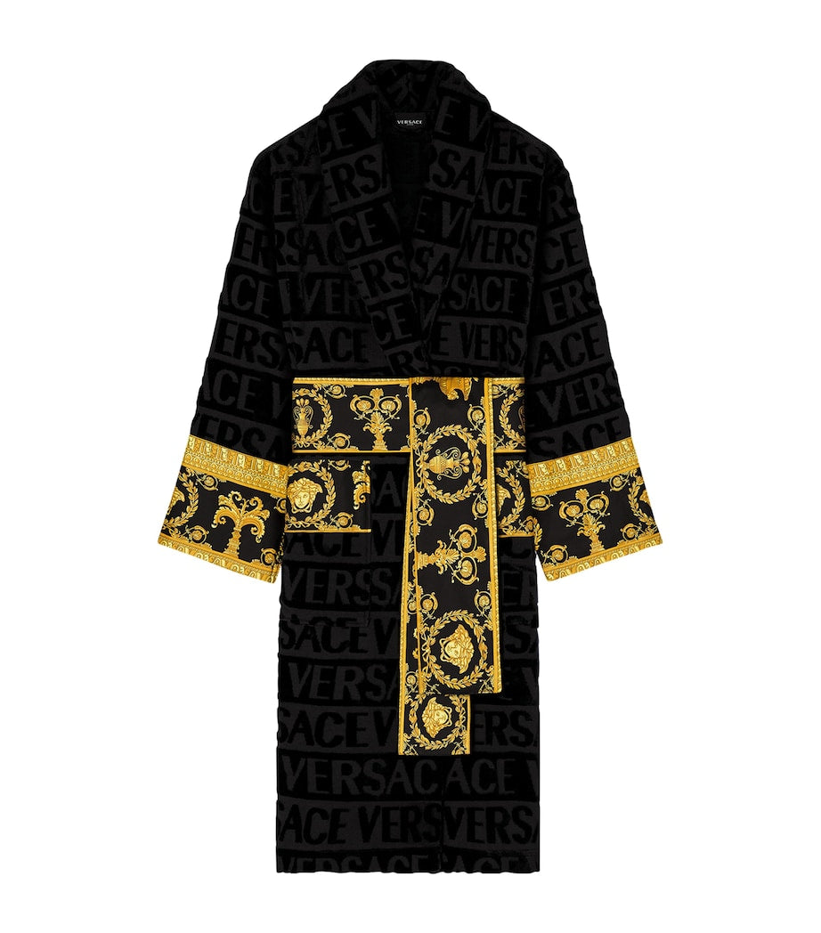 Versace Cotton Baroque Robe