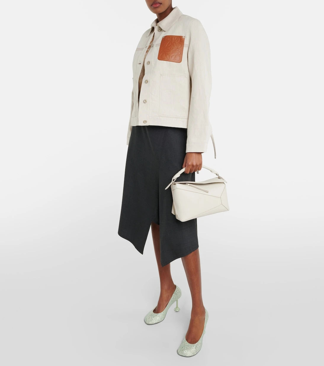 Loewe - Puzzle Small leather tote bag