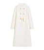 Valentino Ivory Wool-Cashmere Double-Breasted Overcoat