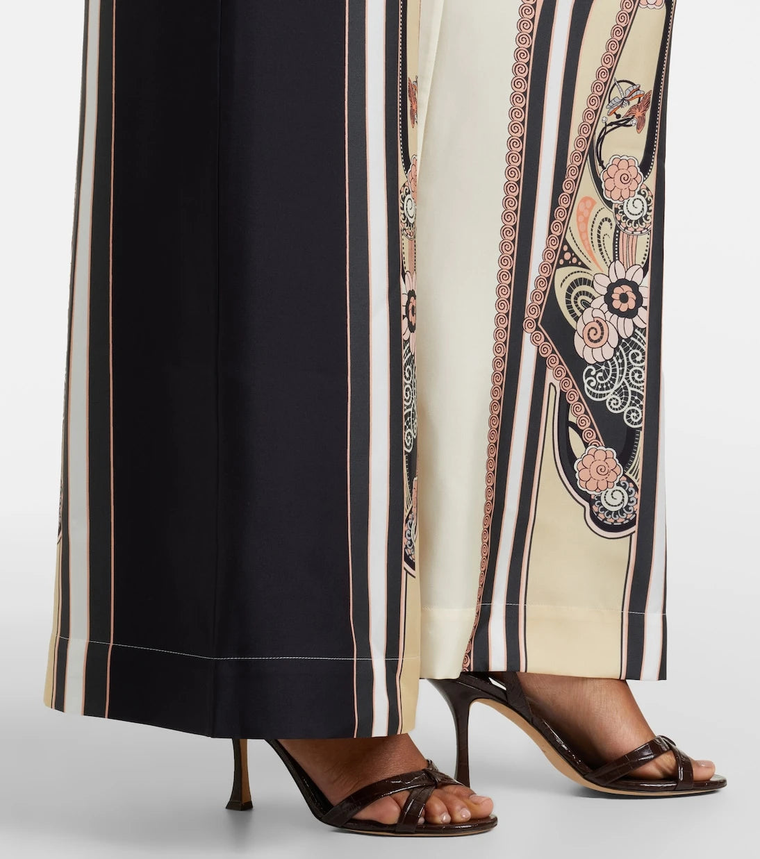 La DoubleJ - Printed silk palazzo pants