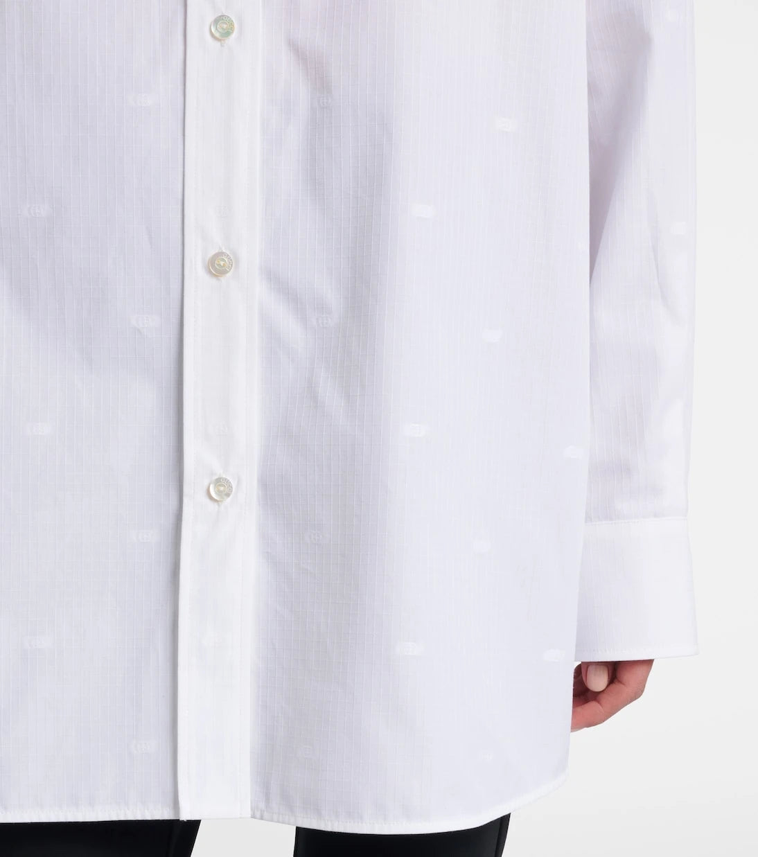 Gucci - GG checked cotton poplin shirt