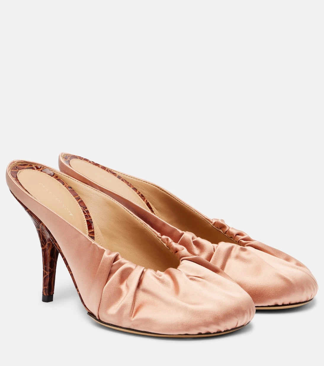 Dries Van Noten - 90 satin mules