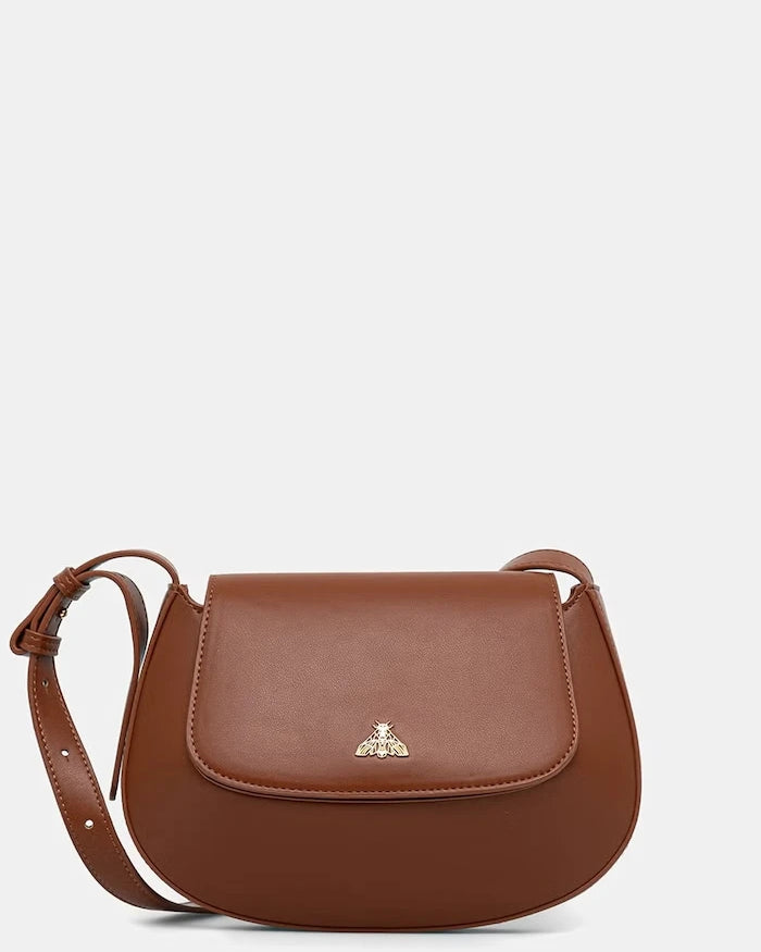 Medicine suni deri crossbody kadın çantası