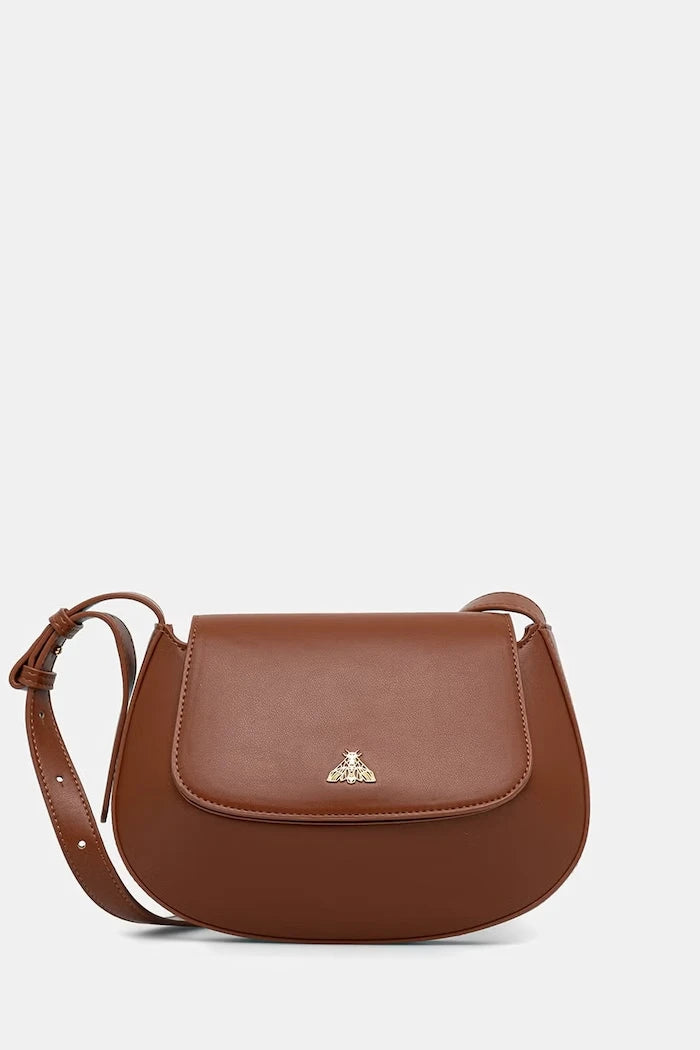 Medicine suni deri crossbody kadın çantası