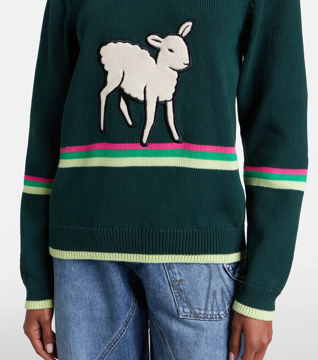JW Anderson - Embroidered cotton sweater