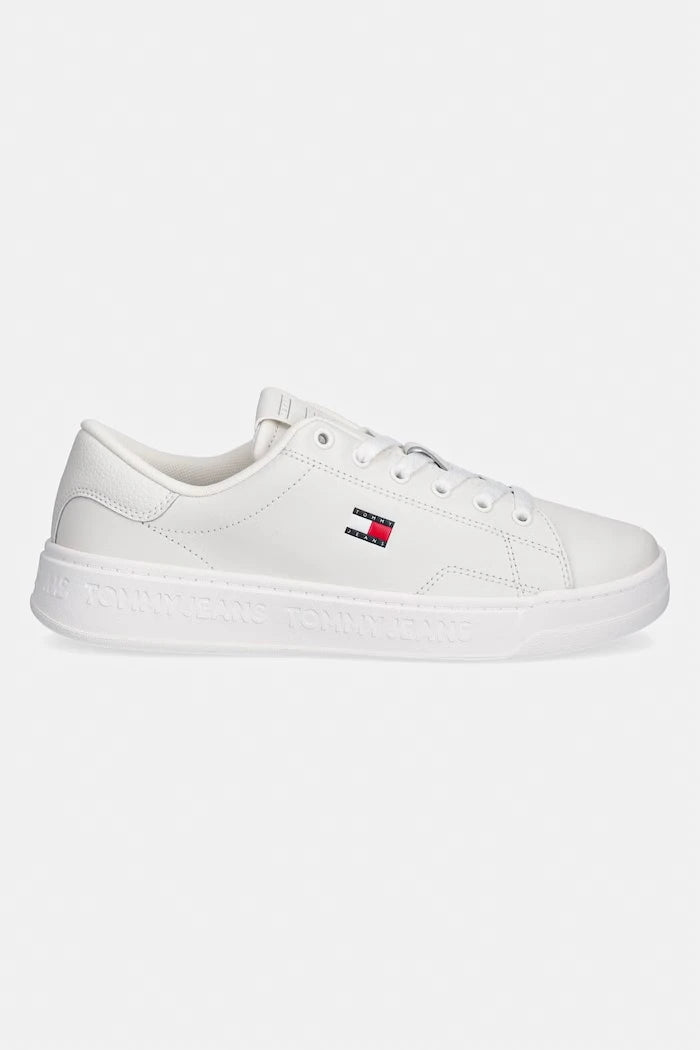 Tommy Jeans TJW SCRIPT CUPSOLE маратонки дамски кожени