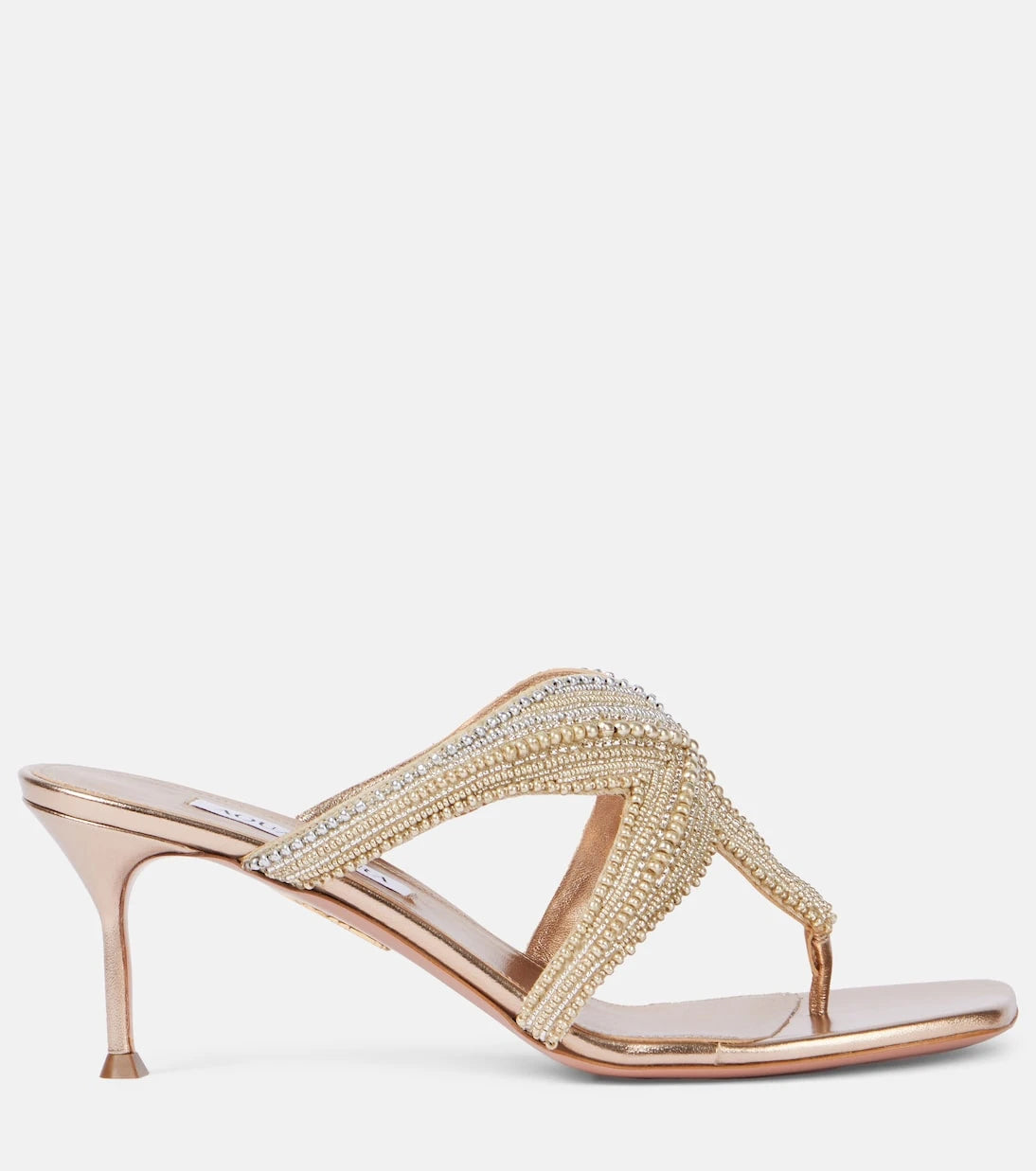 Aquazzura - Reef Star 65 leather sandals