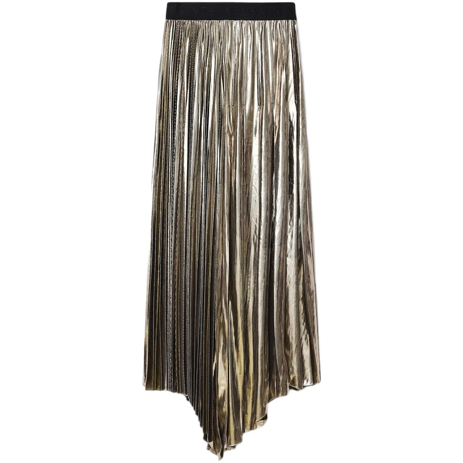 Brown Pleated Jax Maxi Skirt