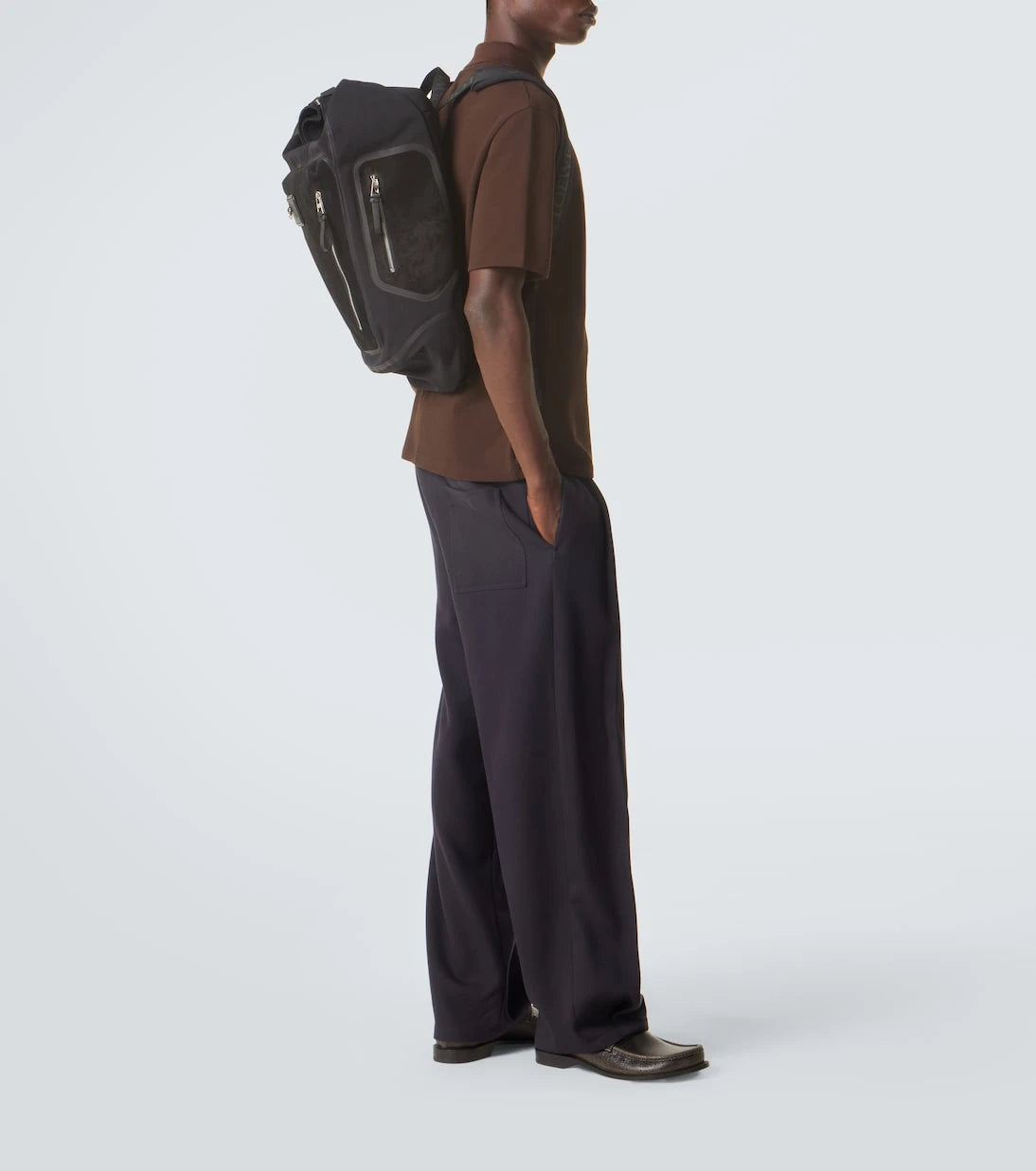 Loewe - Flex canvas and suede backpack