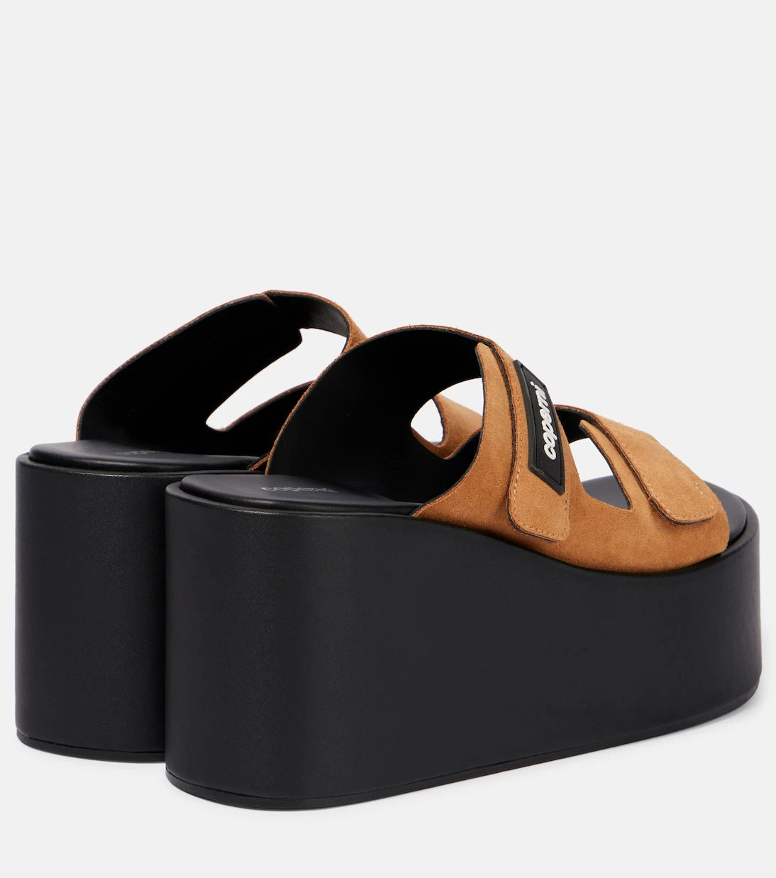 Coperni - Logo suede wedge mules