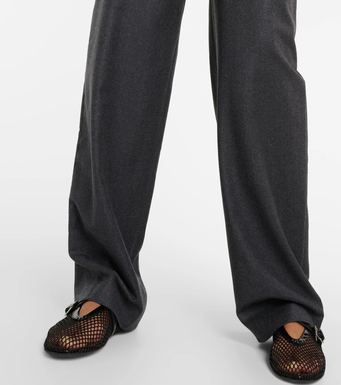 Alaïa - High-rise virgin wool straight pants