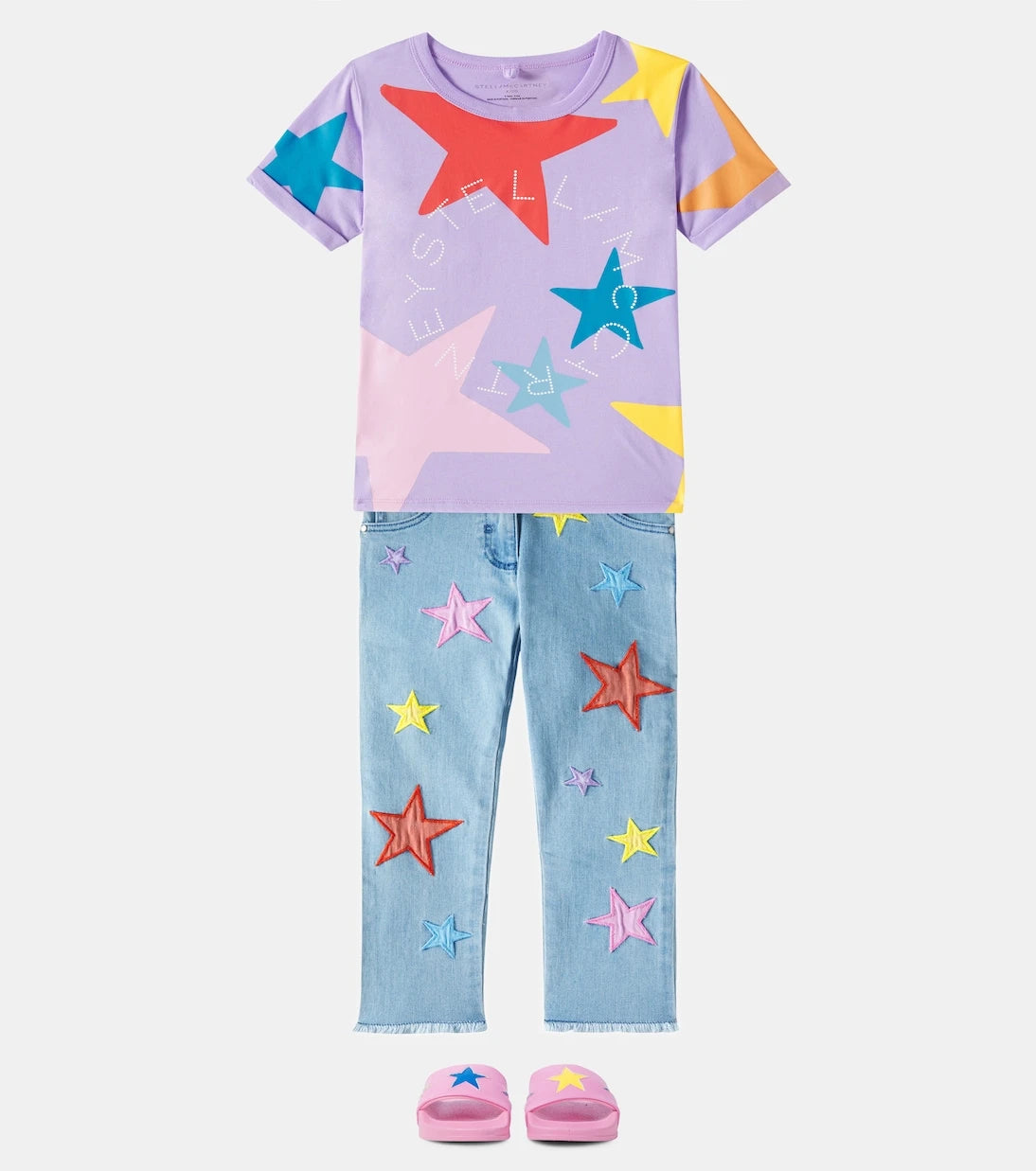 Stella McCartney Kids - Star patch-appliqué jeans
