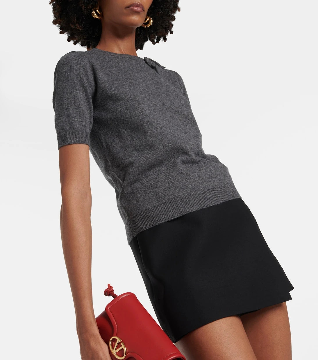 فالنتينو - تيشيرت من صوف الفيرجن
