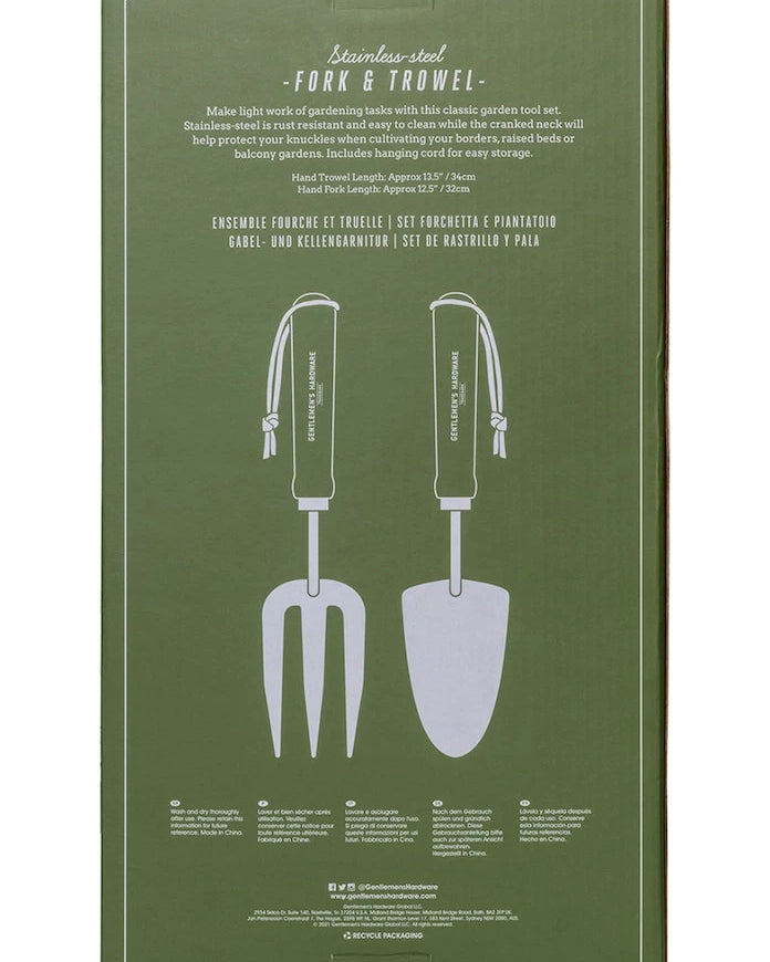 Gentlemen's Hardware Bahçe Seti Fork & Trowel