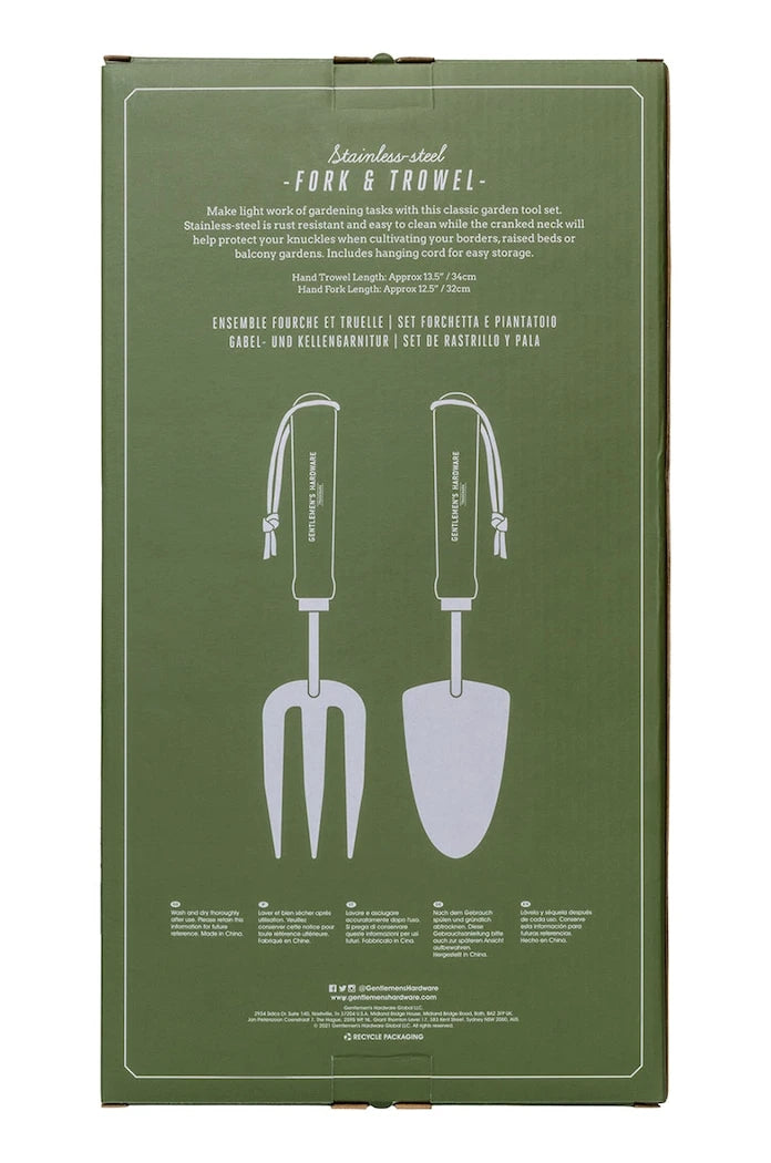 Gentlemen's Hardware Bahçe Seti Fork & Trowel