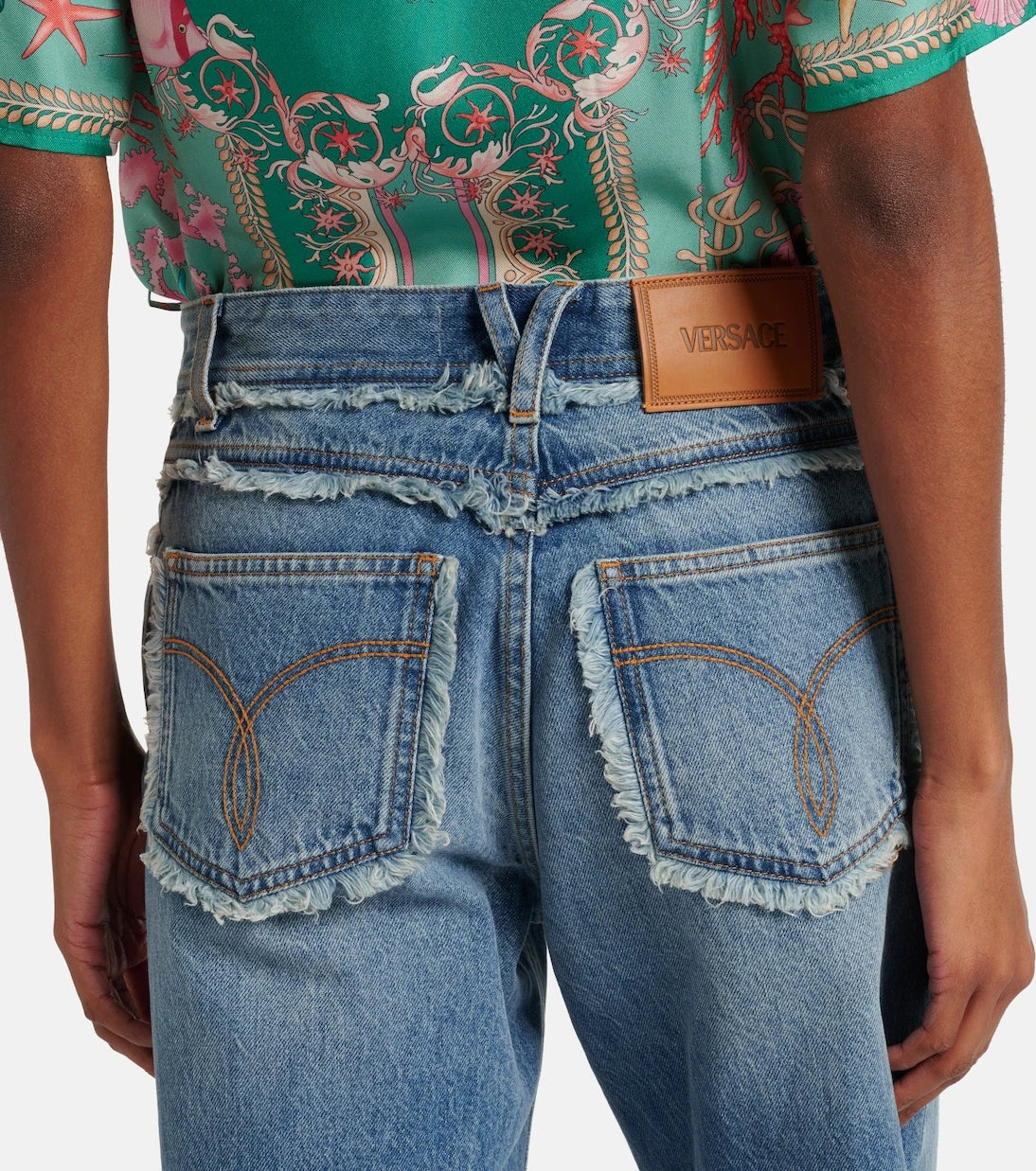 Versace - Mid-rise wide-leg jeans