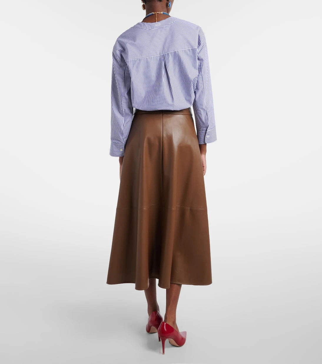 'S Max Mara - Ninfa paneled midi skirt