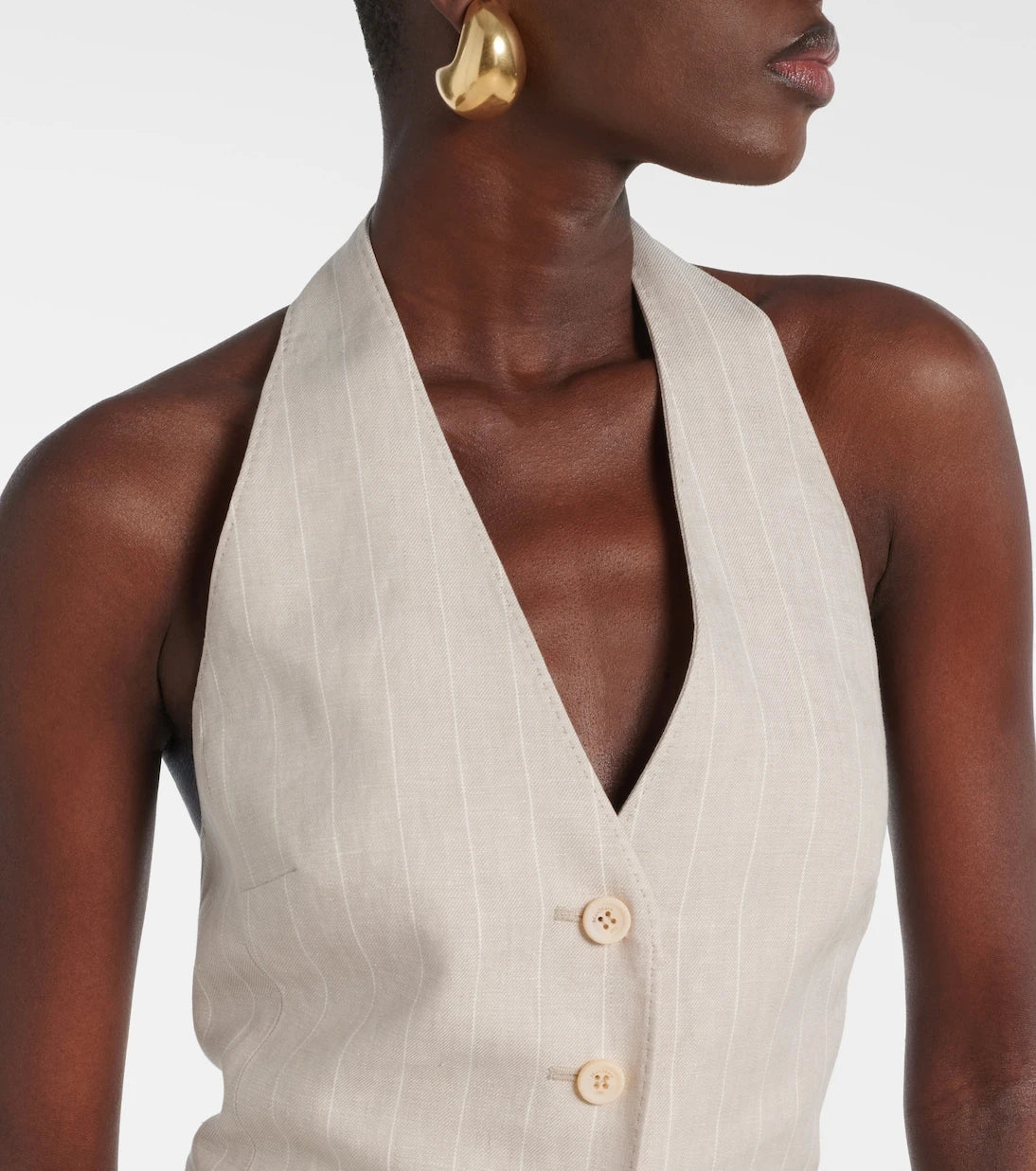 Max Mara - Sauro linen vest