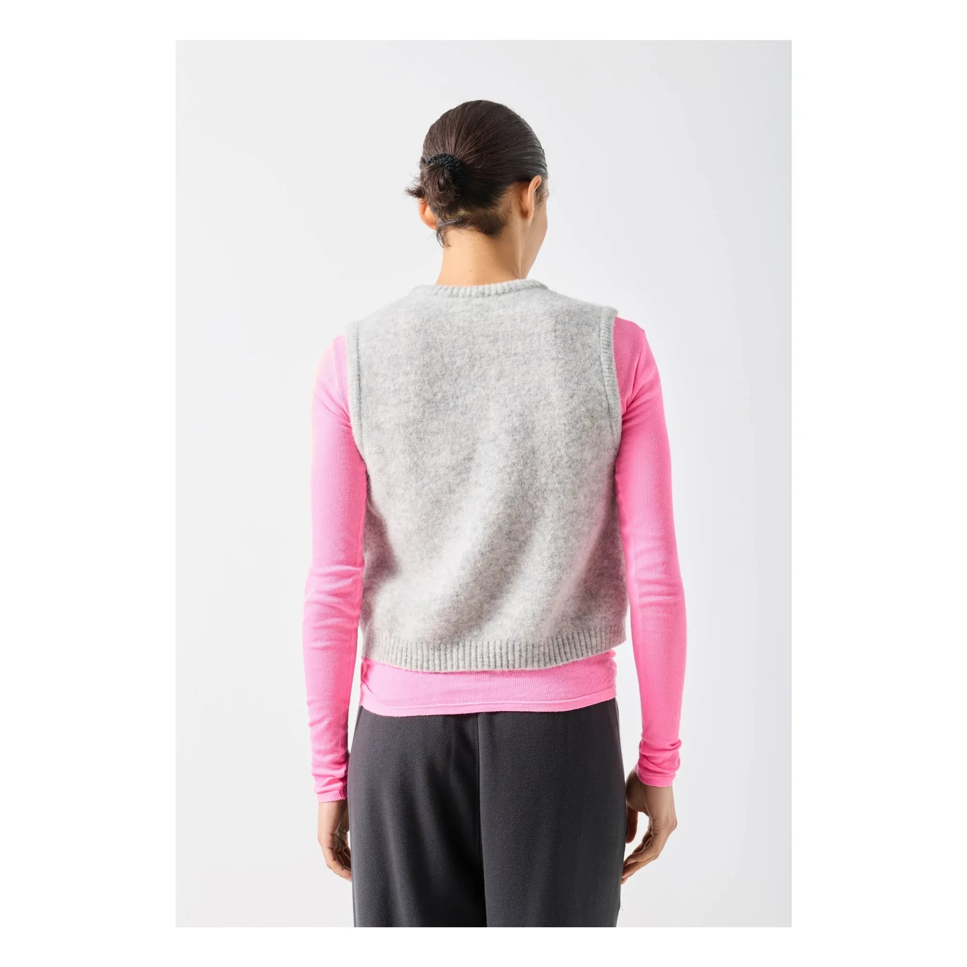 American Vintage - Vitow Wool Sleeveless Sweater | Light grey