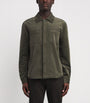 PAIGE Green Corduroy Patch-Pocket Shirt Jacket
