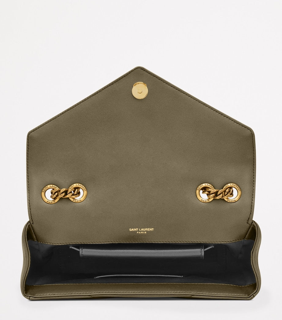 Saint Laurent Green Small Loulou Shoulder Bag
