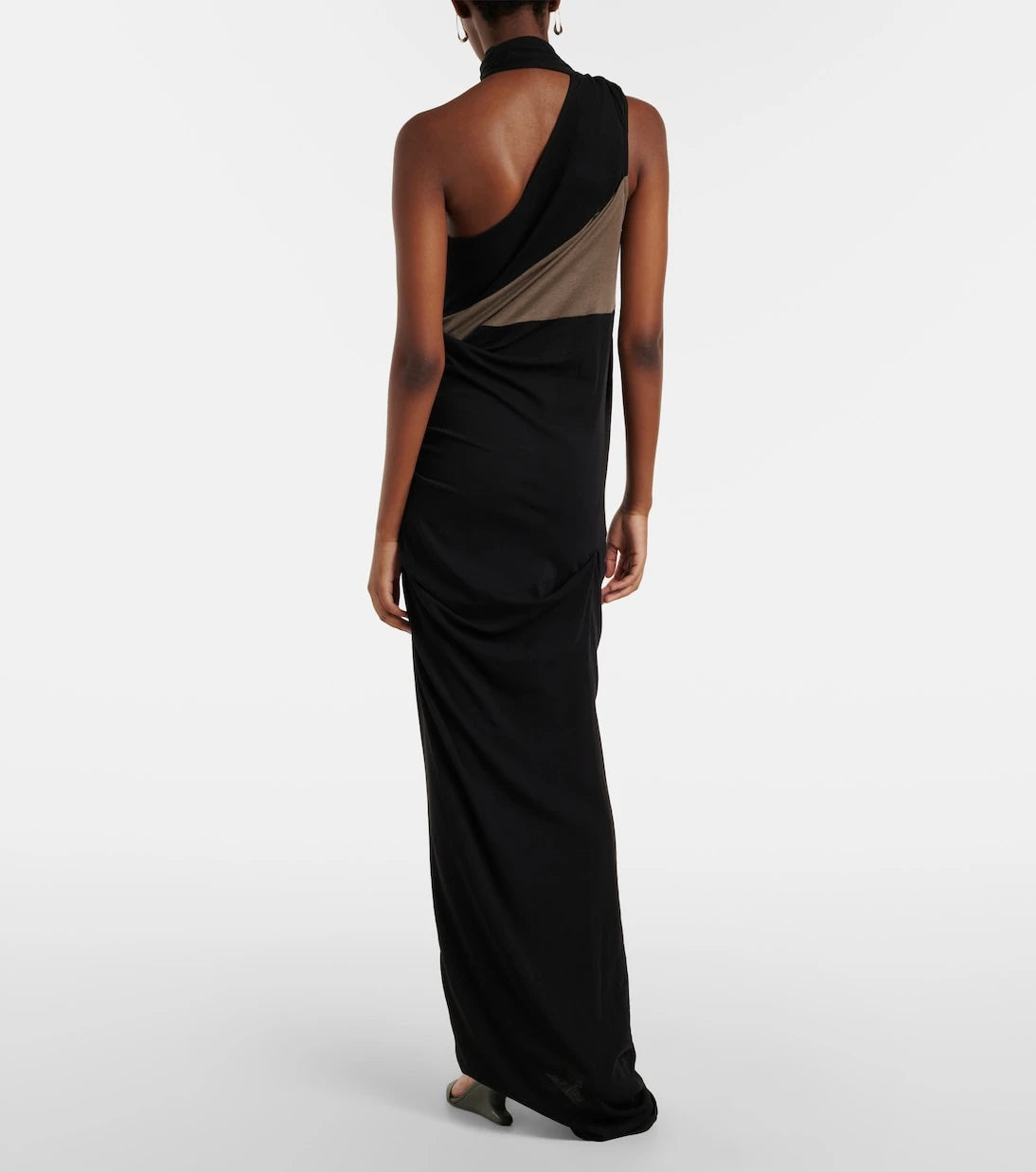 Entire Studios - Draped one-shoulder jersey maxi dress
