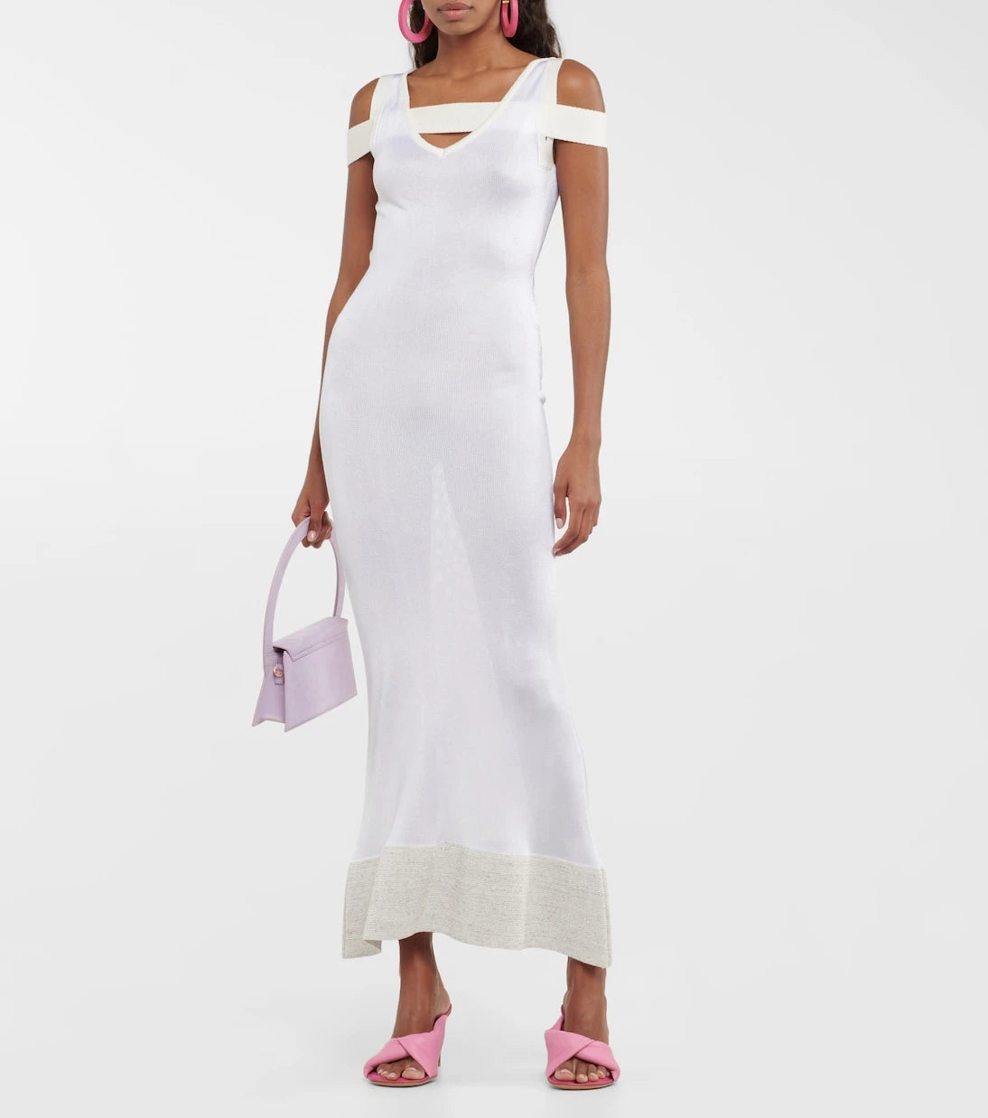 Jacquemus - La Robe Camargue V-neck gown