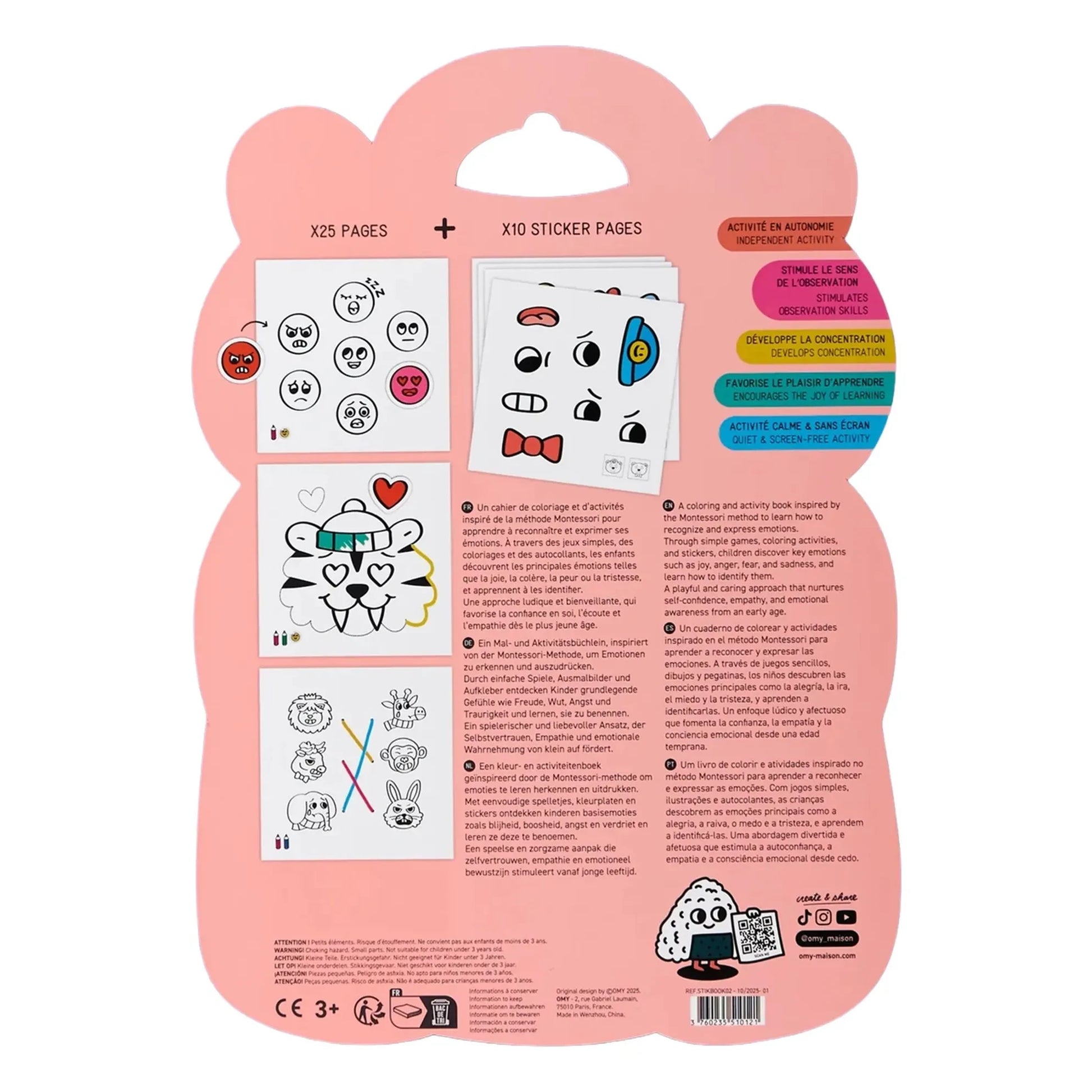 Omy - Montessori Emotions activity book