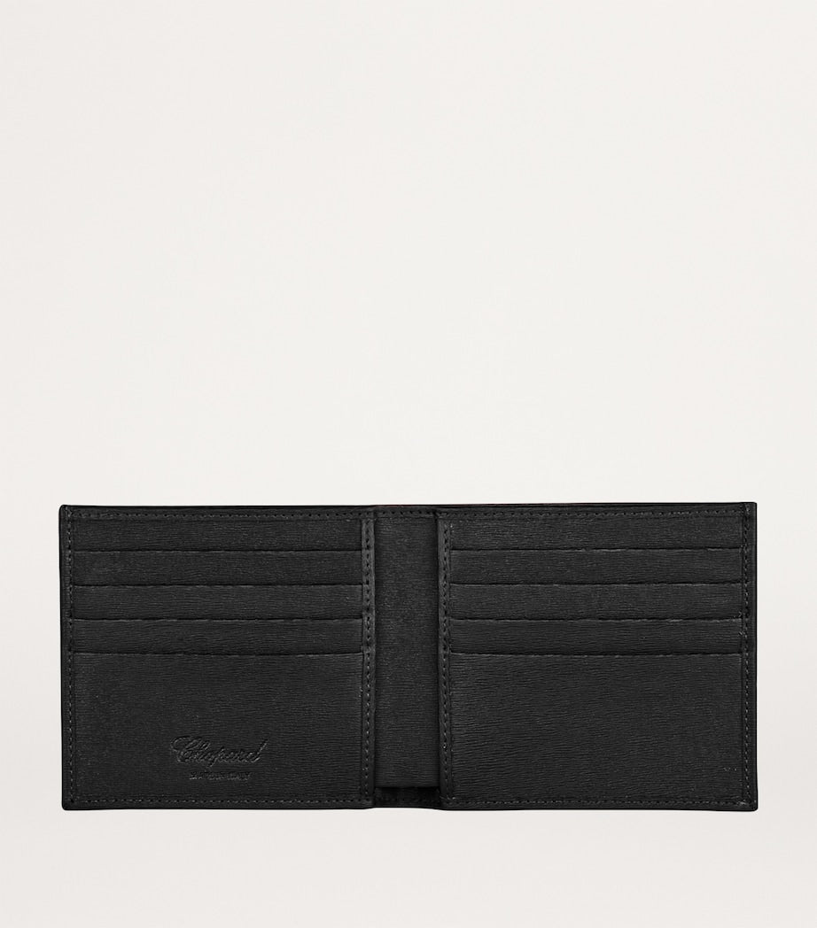 Chopard Black Small Leather Classic Bifold Wallet