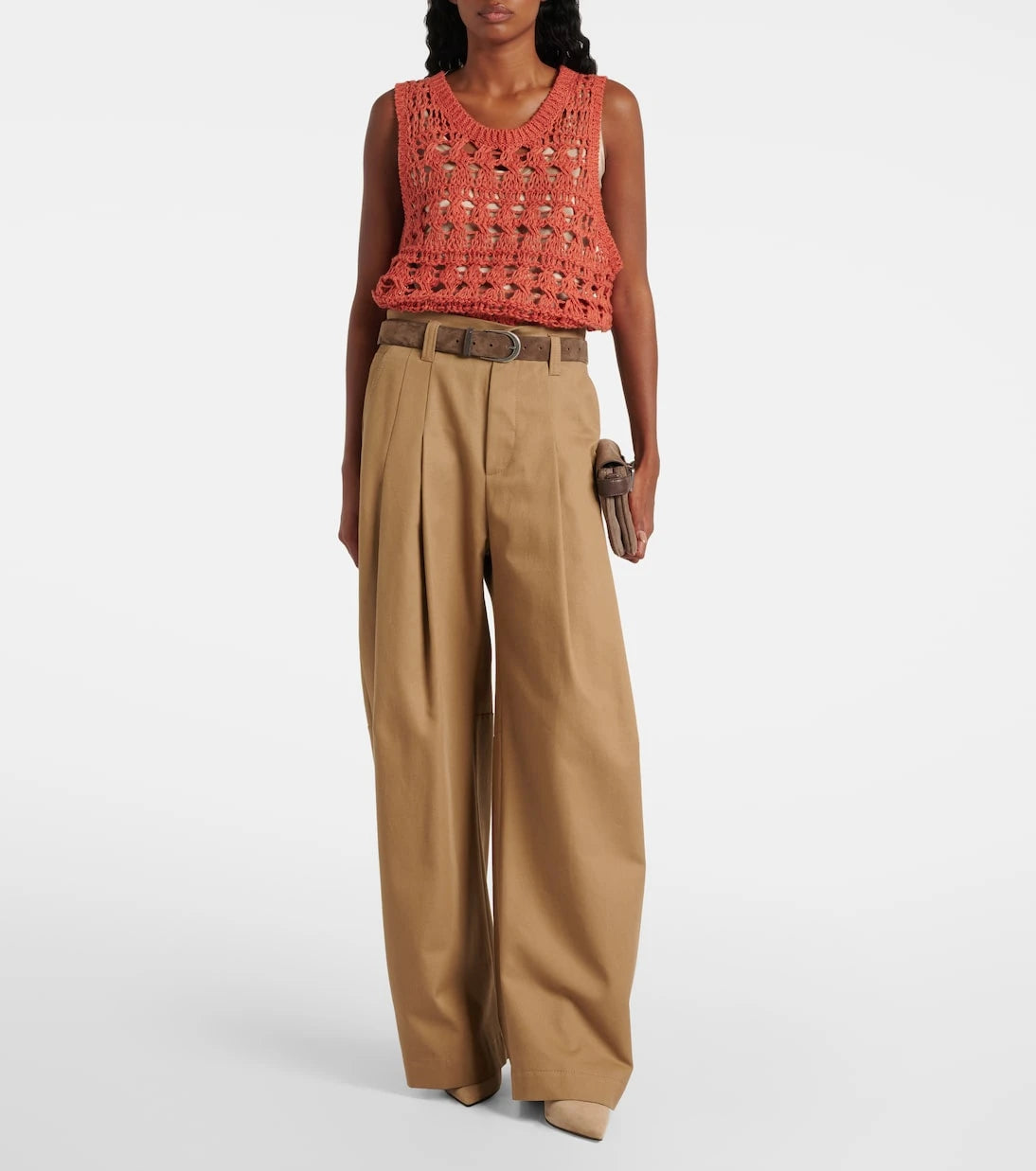 Brunello Cucinelli - Jute and cotton-blend sweater vest