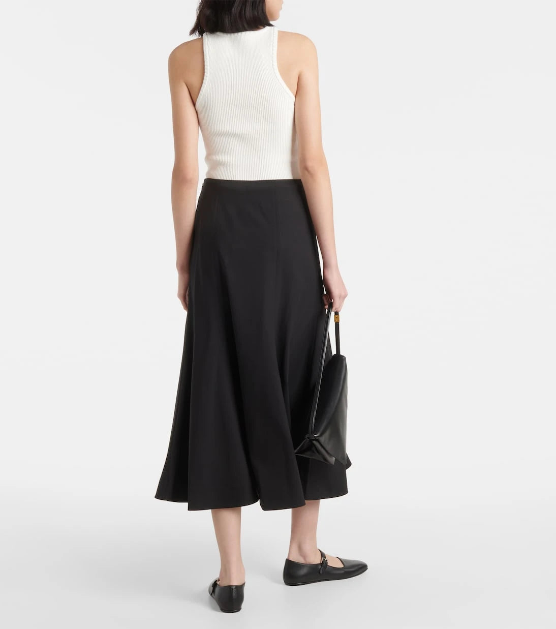 CO - Wool-blend midi skirt
