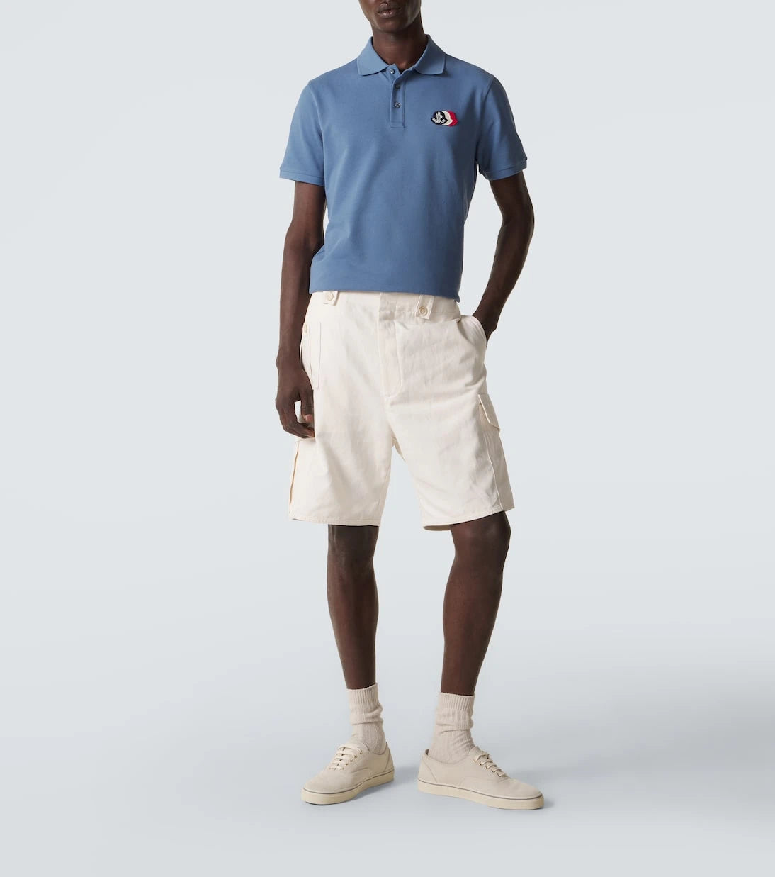 Moncler - Logo cotton piqué polo shirt