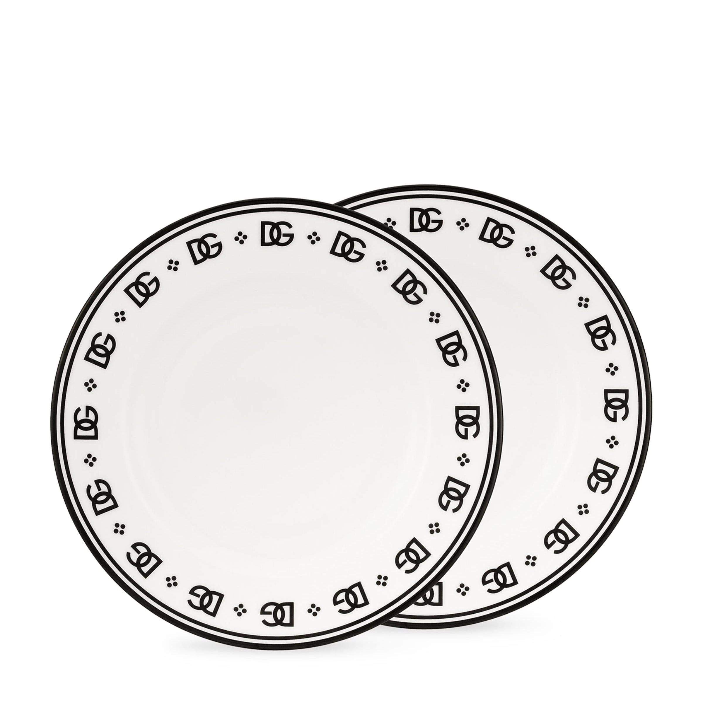 Set of 2 DG Logo Soup Plates (20cm)