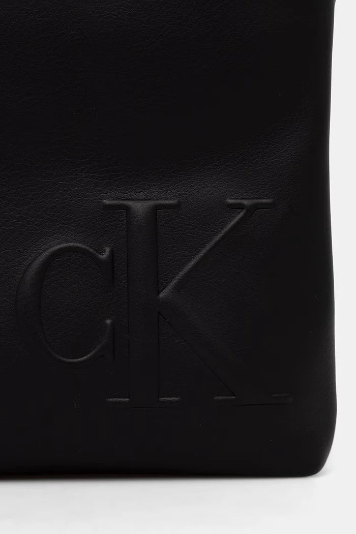 Calvin Klein Erkek Suni Deri Omuz Çantası