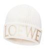 White Wool Logo Beanie