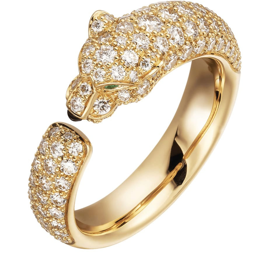 Yellow Gold and Diamond Panthère de Cartier Ring