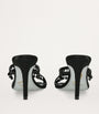 René Caovilla Black Embellished Chandelier Heeled Mules 80