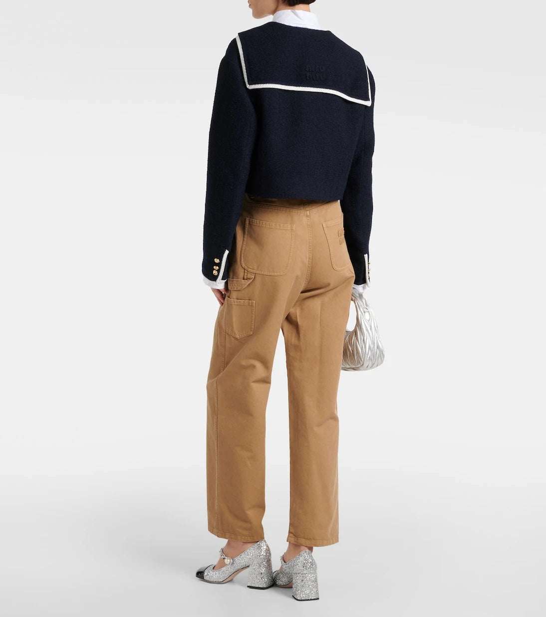 Miu Miu - Cropped wool-blend tweed jacket