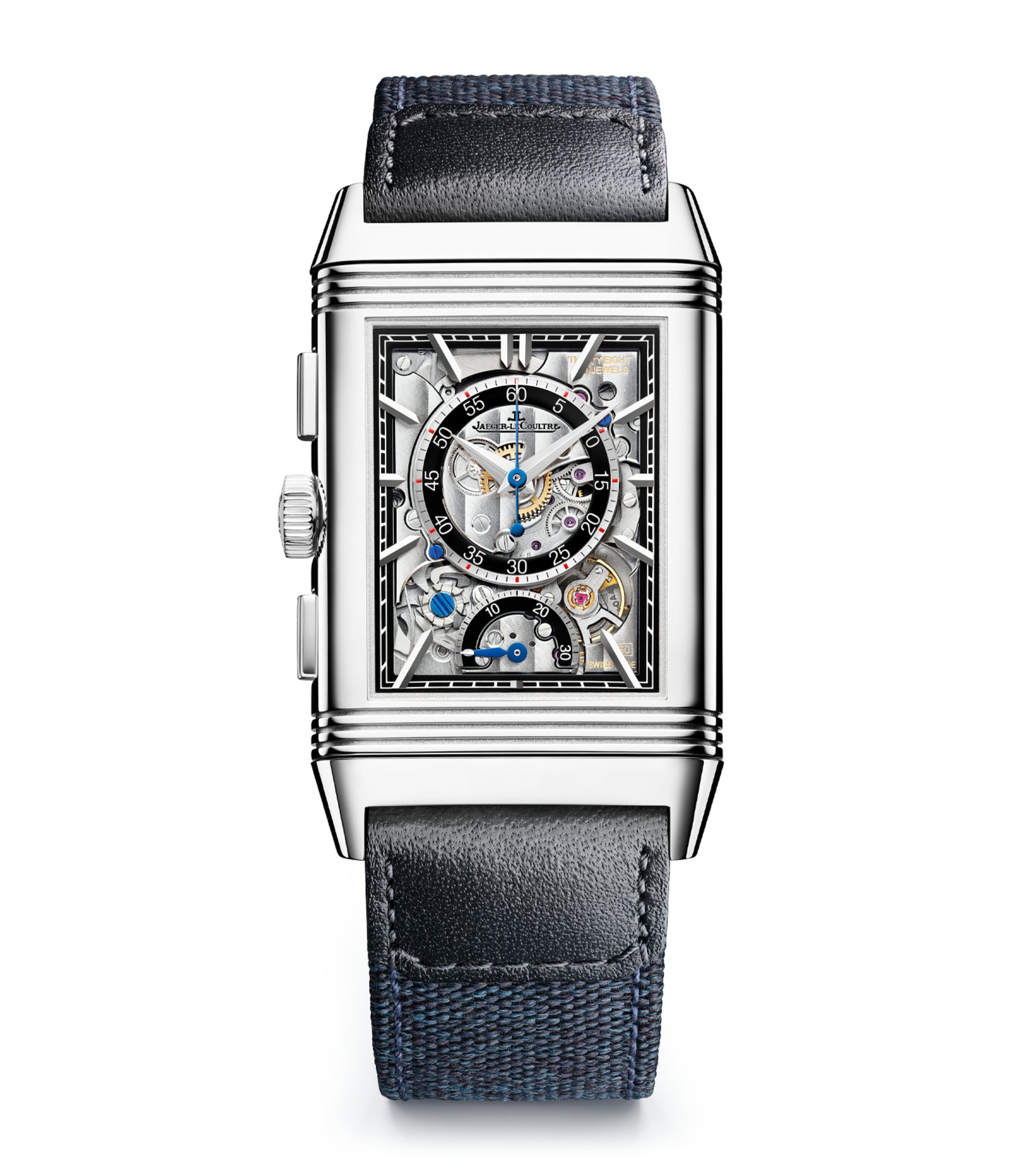 Stainless Steel Reverso Tribute Chronograph Watch 29.9mm