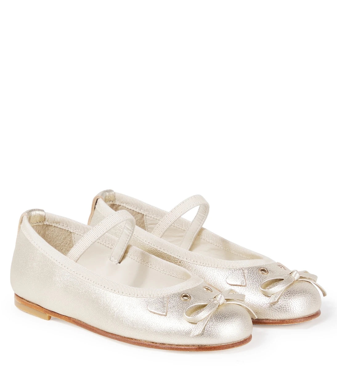 Bonpoint - Joie metallic leather ballet flats